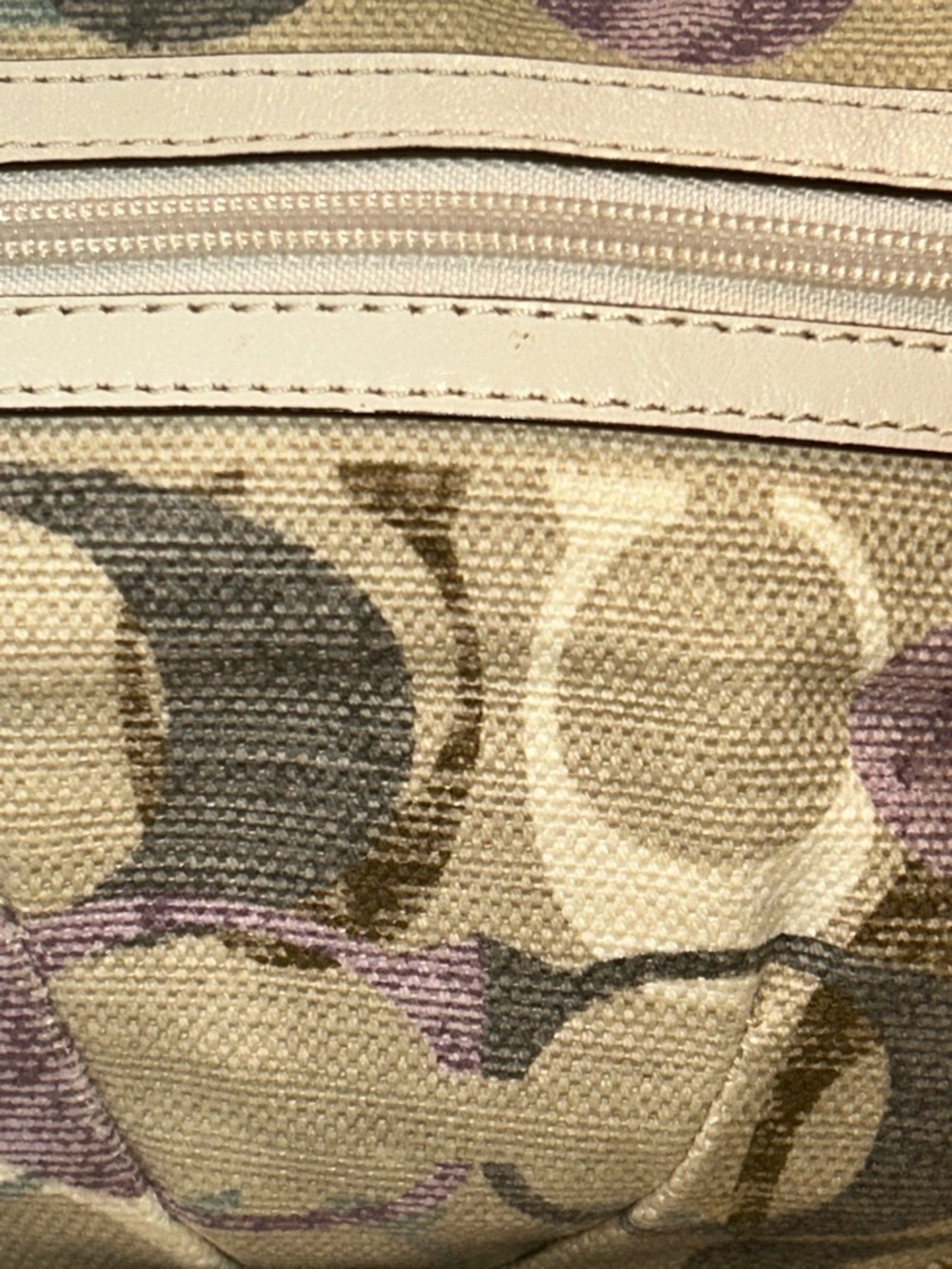 Coach Cream Multi Signature Canvas Crossbody Bag - Picture 5 of 11
